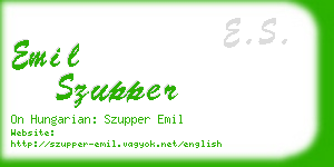 emil szupper business card